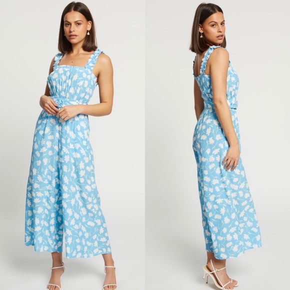 🚫SOLD🚫 Faithfull the Brand Floral Belted Jumpsuit Sz 6 - Picture 6 of 6